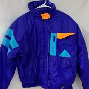 Fabulous Vintage 80s 90s Neon Ski Jacket